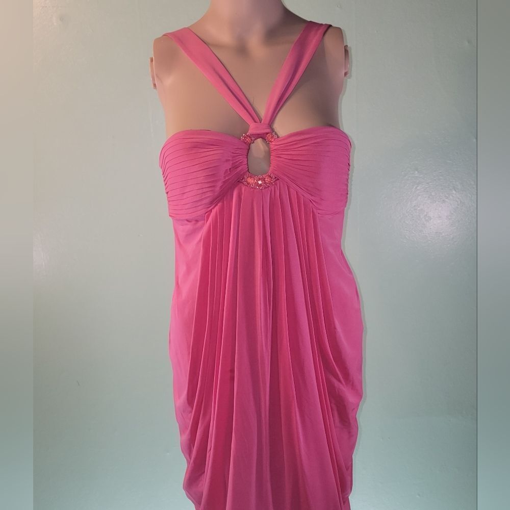Pink BCBG evening dress